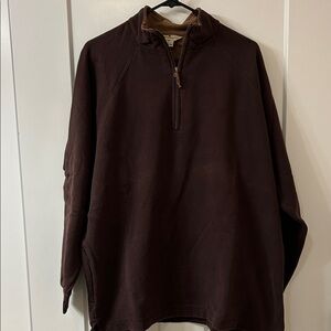 Men's Brown Quarter-Zip Sweater